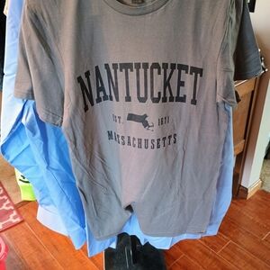 Gildan Gray Nantucket Graphic Tee